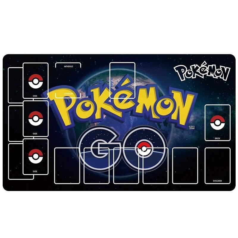 Pokemon Pikachu Raichu Self Made Rubber Collection Card Dueling Mat Gifts Toy Diy Anime Game Characters Classic Series Cards Pad