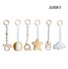 Nordic Wooden Baby Fitness Rack with Decorative Ornaments and Toy Bells