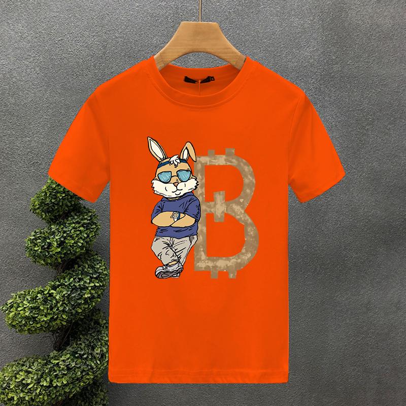 2025 Bear Print Summer Luxury Brand T-shirt Men's/Women's Short Sleeved Tops Solid Color Fashion Casual Graphic  Tshirt Clothes
