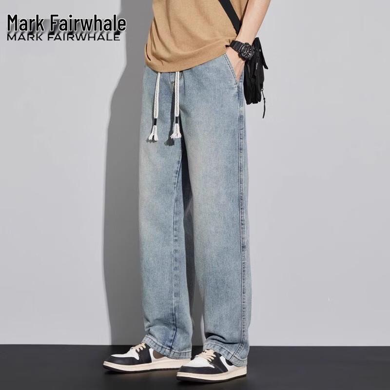 Mark Fairwhale Men's Retro Loose Straight Leg Jeans