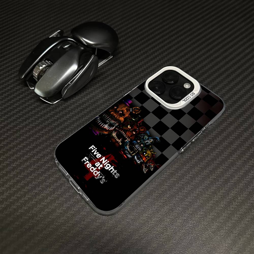F-FNAF Five-nights-At-Freddys Phone Case For iPhone 17 16 15 14 13 12 11 Pro Max Plus Pro Colorful Shell