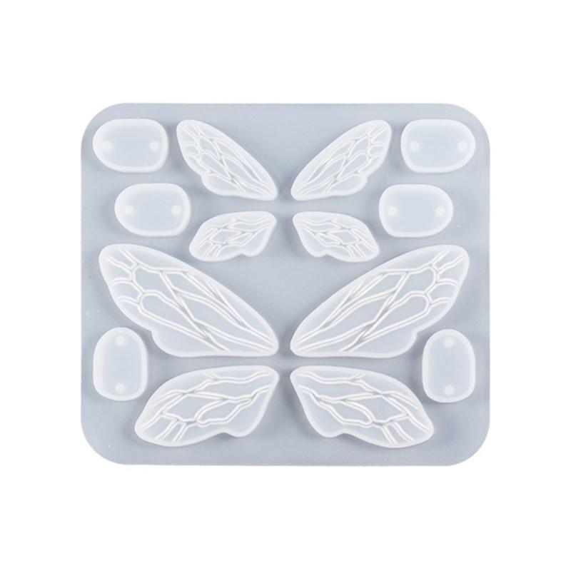 Silicone Resin Earrings Mold Butterfly Wings Pendant Mold for DIY Car Home Decor