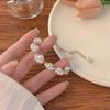 Elegant Cat Claw Pearl Bracelet for Women Zircon Splice Flower Minimalism Bilayer Temperament Accessories Fashion Jewelry Gifts