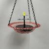 Cascading Hanging Bird Bath Fountain Solar Hanging Bird Feeder With Waterfall Effect For Backyard And Garden