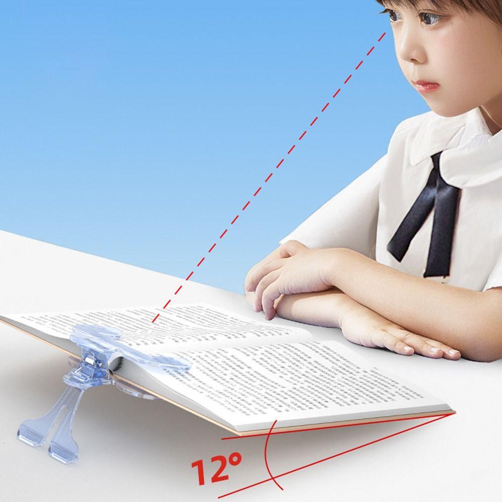 Visible Reading Book Marker Clip 12° Support Angle Books Fixed Clip Book Page Holder  Bookstores
