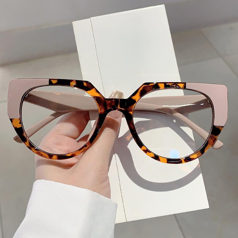 Oversized Women Eyeglasses Frames New In Simple Multicolor Eyewear Trendy Luxury Design Non-prescription Spectacles
