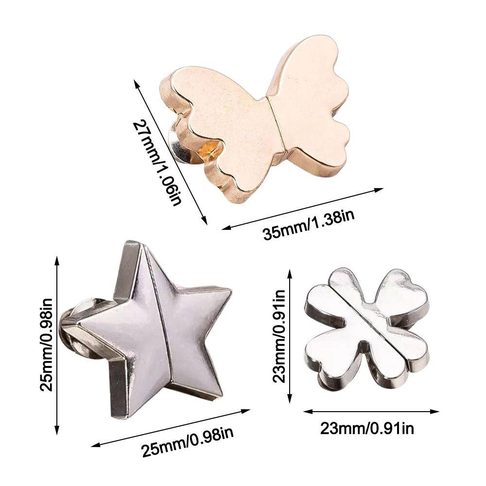 2Pcs Simple Nail-Free Magnetic Curtain Button Punch-free Drapery Clips Curtain Ties for Home