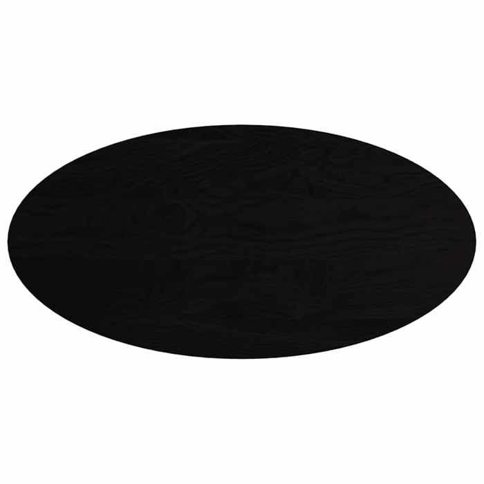 VidaXL Dark Brown Table Top 120x60x4cm Solid Oak Wood Oval 4009059