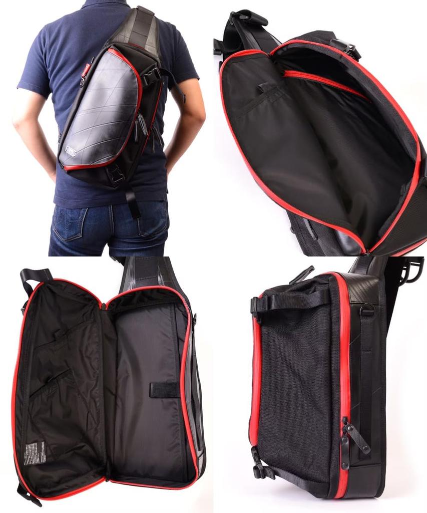 SEAL One Shoulder Bag Body Bag Expandable Large Capacity Waterproof Crossbody Bag Made In Japan Men's PS-153RD