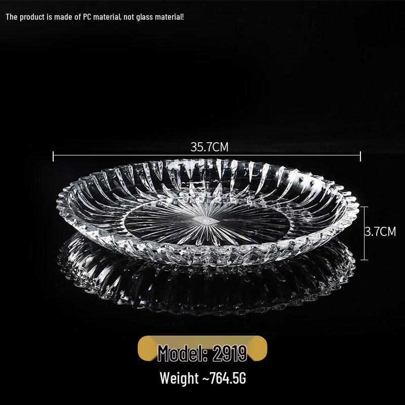 

Hanyou Thickened PC Transparent Round Serving Plate