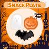 Creative Party Candy Tray High Capacity Pumpkin Shape Halloween Party Supplies Cookie Tray Bright Colors Halloween Candy Dish