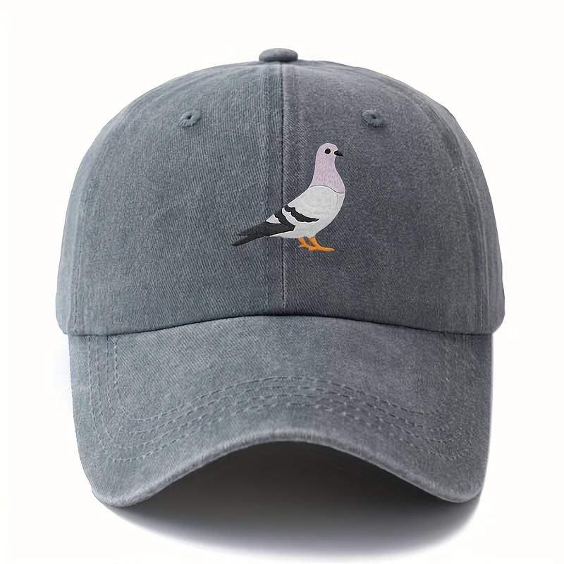 Pigeon print baseball cap for both Unisex and Women, stylish and simple design for daily leisure and outdoor sports Adjustable