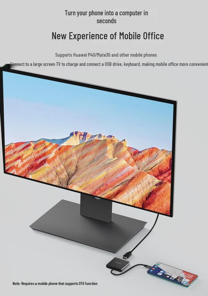 4K60Hz Type-C Dock: PD Fast Charging, USB 3.0 Hub, Multi-port Laptop Converter