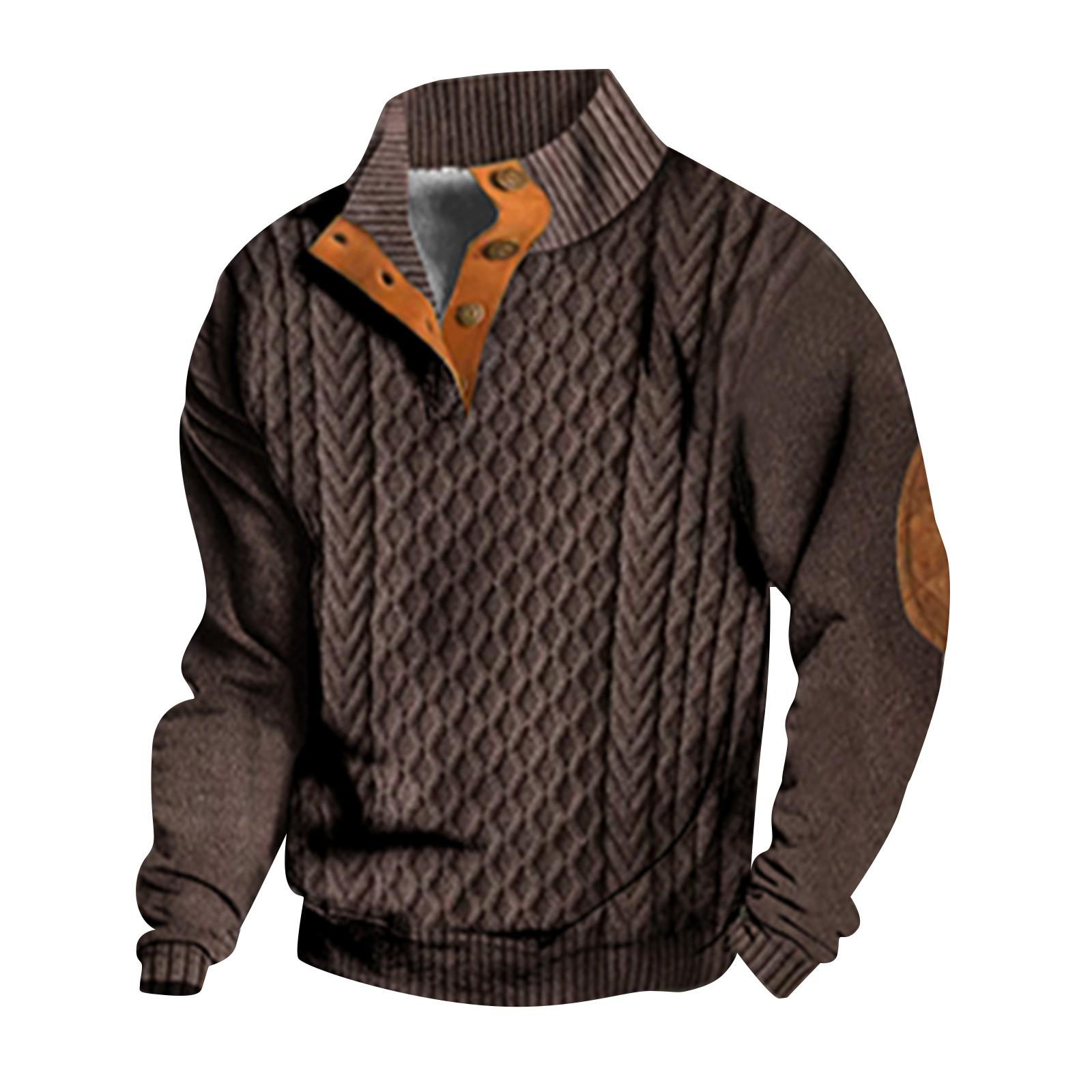 

Весенняя и мужская толстовка с воротником-стойкой — это повседневные свитера для активного отдыха, топы XXL кофейный