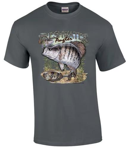 Freshwater Angler Crappie Fishing Fisherman T-Shirt XXXL