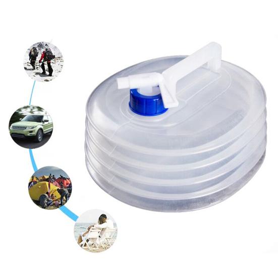 Borsa Secchio Pieghevole per Acqua 5/10/15L Contenitore Bottiglia per Esterno Campeggio Escursionismo
