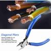 4" Mini Electrical Diagonal Pliers Cable Pliers High Hardness Wire Cable Snips Flush Cutter Snips Cutting Nippers Tools (1 PCS)