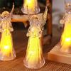 4Pcs Clear Angel LED Night Lamp Cartoon Bedsides Ornaments Creating Warm Ambients Lighting
