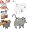 Clip per Sacchetti Pane Coda di Gatto Divertente Stampa 3D Portasacchetti Gadget da Cucina Novità Per Amanti dei Gatti Conservazione Cibo Decorazione Casa 1/2/3pz