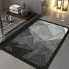 Diatomite Floor Mat  Absorbent Rubber Non-Slip Foot Mat Light Bathroom Doorway Dirt-Resistant Quick-Drying Entry Door