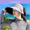 Summer Sun Protection Hat With Large Brim And Breathable Polyester For Outdoor Activities