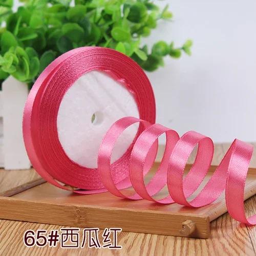 

25Yards Satin Silk Ribbon 10mm Ribbon Wedding Party Christmas Flowers Decor Gifts DIY Sewing Fabric DIY Handmade Bow Ribbons 10mm ribbon арбуз красный