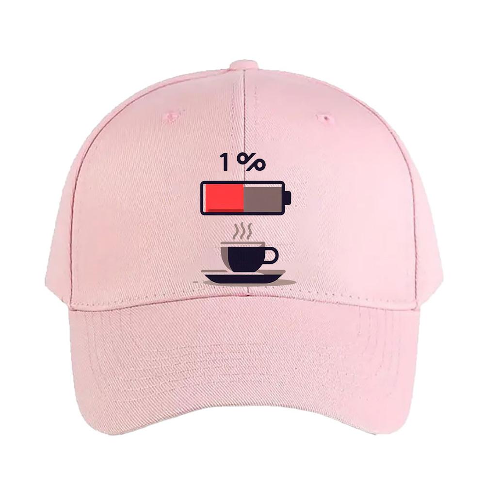 Battery at Powered by Coffee Woman Man Baseball Cap Adult Adjustable with Curved Brim Hiking Fishing Hat trucker cap