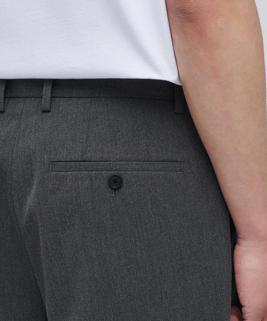 Musinsa Standard Lightweight Hidden Banding Half Slacks [Medium Gray]