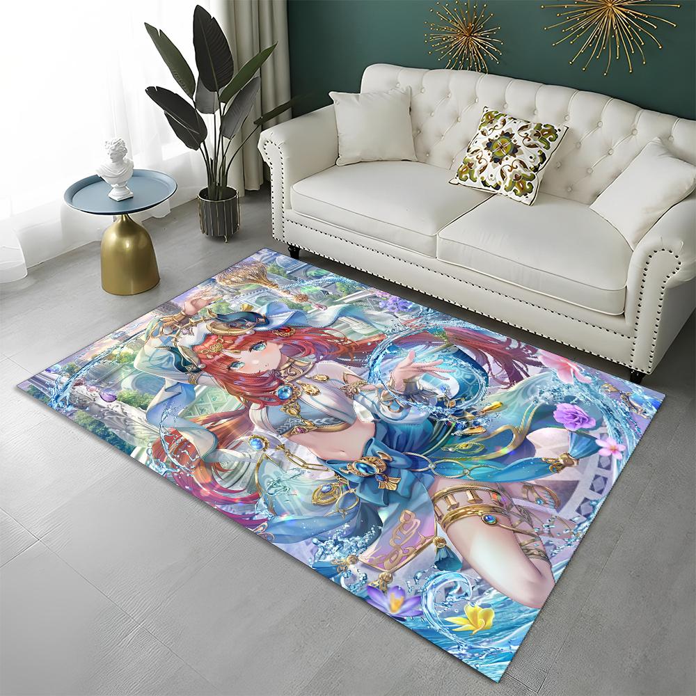 

Game Genshin Impact Gamer Cartoon Carpet Rug for Home Living Room Bedroom Sofa Doormat Decor,Child Area Rug Non-slip Floor Mat 40x60cm
