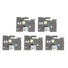 5Pcs Label Maker Tape 9mm Laminated Waterproof Colorfast Multi Purpose Labeler Tape for PT D210 PT D200 PT H110 PT D400