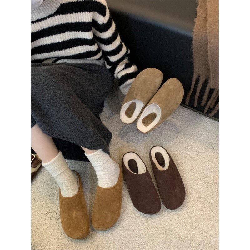 Women's shoes autumn retro comfortable without grinding feet and pushing plush