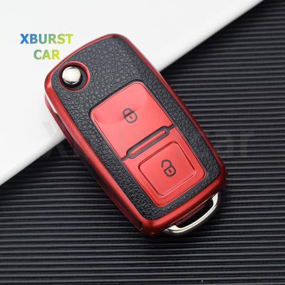 For VW Volkswagen Golf 4 5 6 MK4 Amarok Polo Bora Jetta Altea Alhambra Passat Beetle Caddy Tiguan TPU Car Key Case Cover Shell