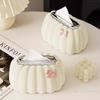 Trendy Pumpkin Shaped Spring Tissue Box Creative Removable Paper Holder ABS Napkin Box Office Living Room