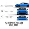 TPU For 2026 2027 HONDA PRELUDE Car Headlight Rearview Door Strip Film TPU Pre-cut Anti-scratch Clear Smoked Sticker Accessories.