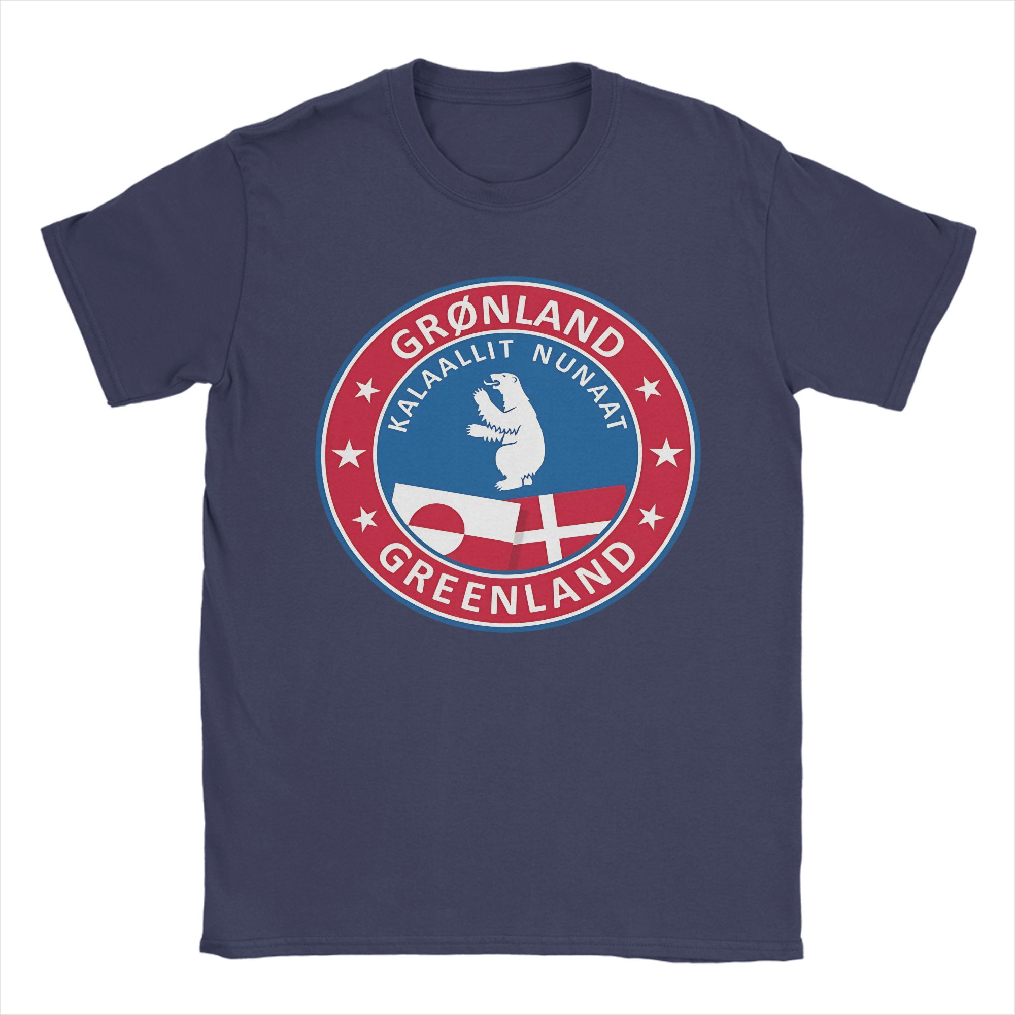 

Badge of Greenland T Shirt Men 100 Cotton Leisure TShirts Crew Neck Tees Short Sleeve Clothes Gift 4XL