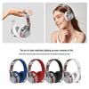 Graffiti Wireless Over-Ear Headphones with Heavy Bass - Bluetooth 5.4 Universal Headset for Music and Mobile Devices.