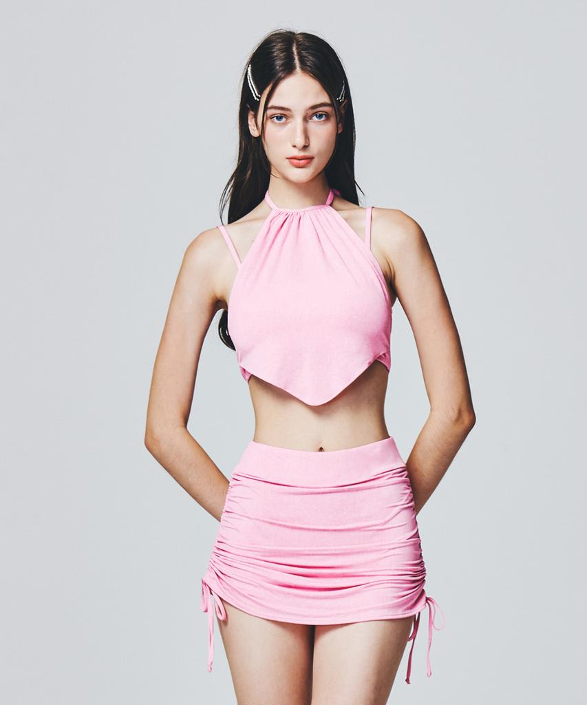 Sonyalebai Bandana Bra Top_Pink Denim