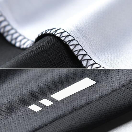 2Pcs/Set Men Summer Sportswear Crew Sleeve T-shirt Elastic Neck Short Waist Wide Leg Shorts Set Quick
