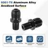 uxcell 6AN Male To 1/8" NPT Male Straight Expansion Adapter