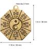 Retro Copper Keychain Pendants for DIY Crafting Unique Brass Bagua Design Handmade Durable Hanging Ornament Lucky Gifts