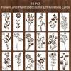 Nouveau Set de Pochoirs en Plastique Réutilisables Design Papillon Grande Taille Pochoirs Fleurs Bricolage Peinture par Aérosol Modèles de Peinture Scrapbooking