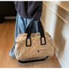 Fashion Large Capacity Tote Bag Diamond Grid Pattern Waterproof Shoulder Bag Canvas Lightweight Handbags Women