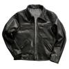 Casual Vintage Ami Kaji Leather Jacket Men's Lapel Vegetable Tanned Goat Leather Jacket