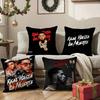 Real H-Hasta L-La Muerte Pillow Case Anti-dustmite Invisible Zipper Sofa Bed