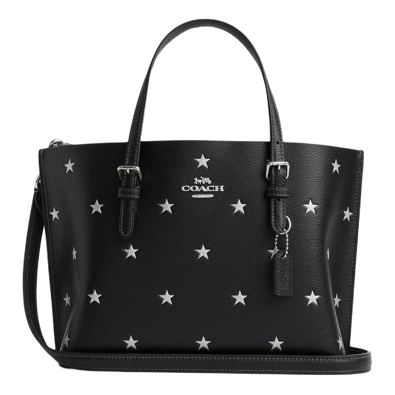 

Coach Molly East West 25 Logo Star Print Pebble Leather Tote Bag Women tote Black CW022-SVA47 Basic Set (Bag+Dust Bag)