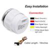 7 Color Backlight 2"52mm Water Level Gauge+Water Level Sensor 100-600mm Custom 0-190Ohm Water Tank Meter Indicator Auto Car Boat