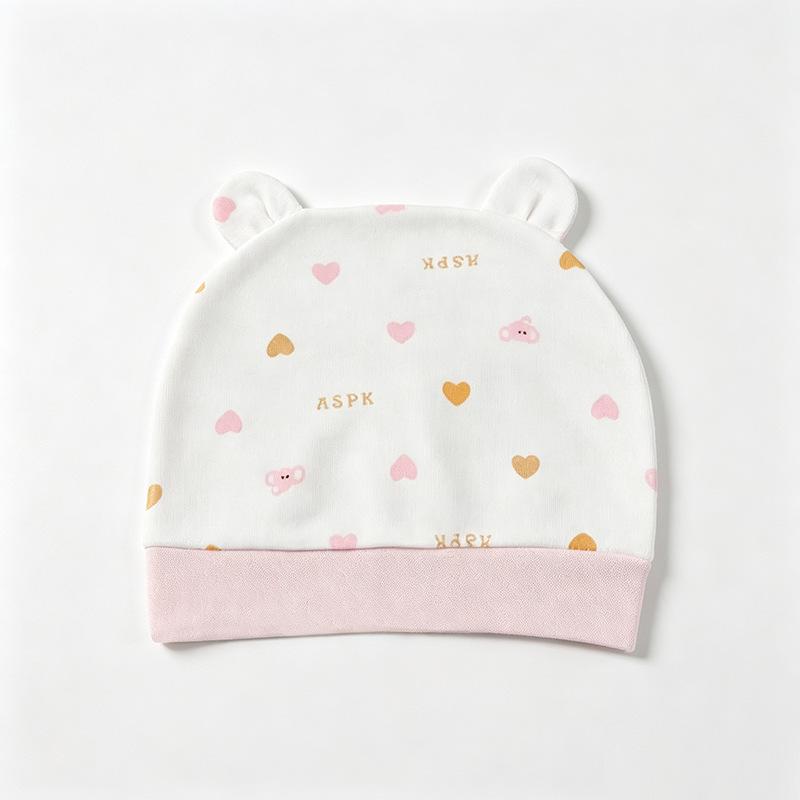 Newborn Double-Ear Windproof Hat: Soft, Single-Layer for 0-3 Months