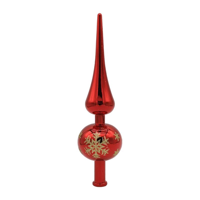 

Toppers Ornaments Gourd Shape Decorative Party Supplies Christmas Tree Accessory червоний