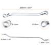 1/2pcs 45-Degree Offset Box End Wrench 12 Point Metric CR-V Double Box End Wrench Long Offset Torx Box Wrench for Repair Tool
