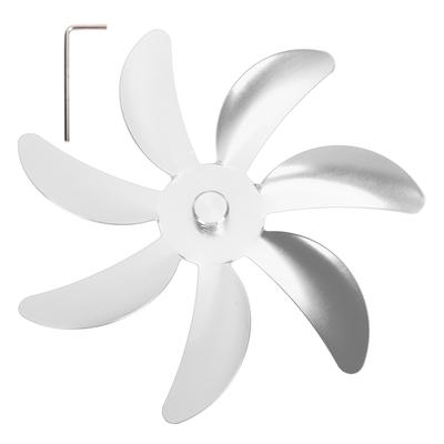Stove Fan Aluminum Alloy Blade 7 Blades Easy Installation Universal Fireplace Fan Blade Replacement for Fireplace Fan
